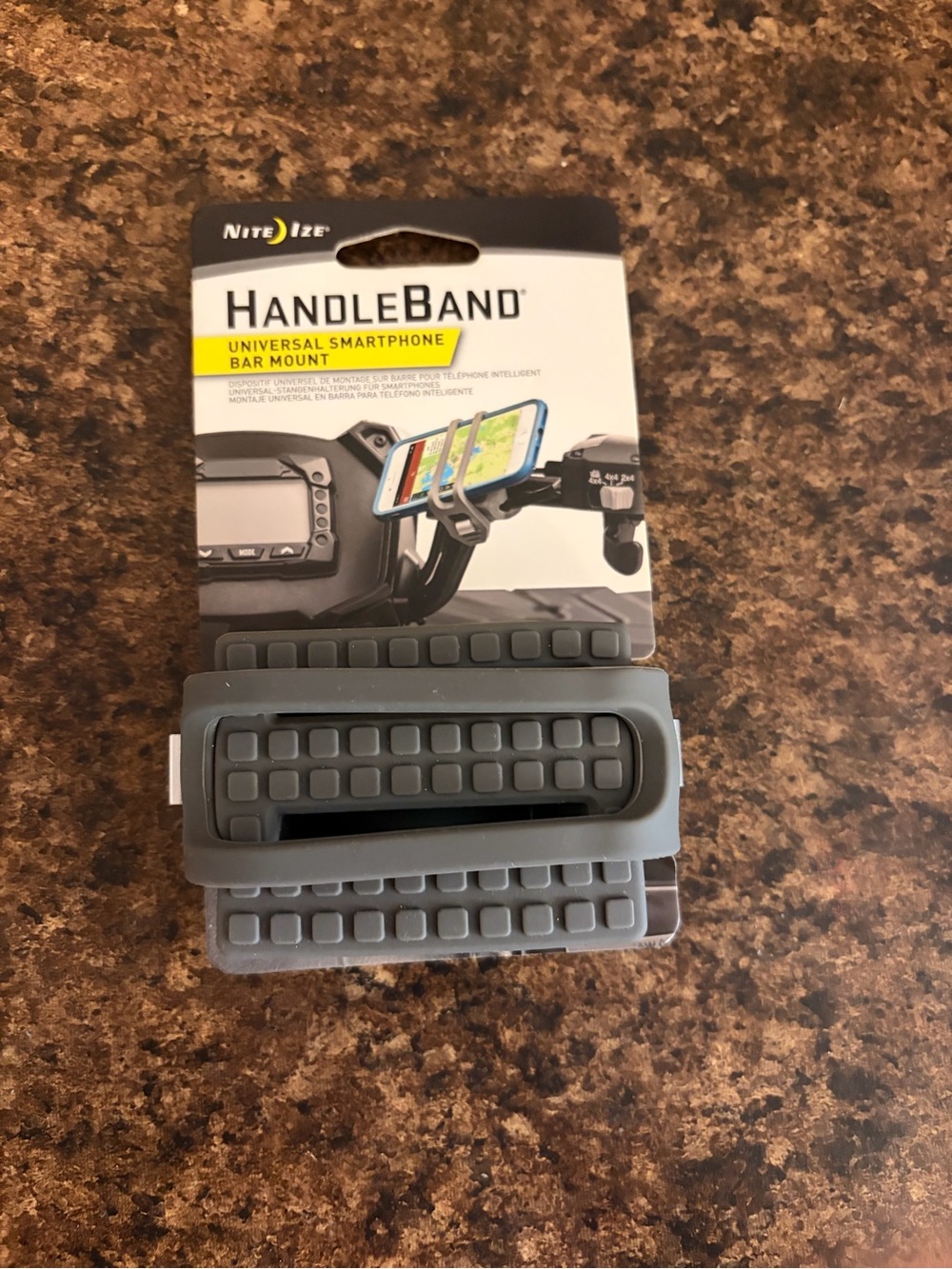 HandleBand Universal Smartphone Bar Mount - Gray